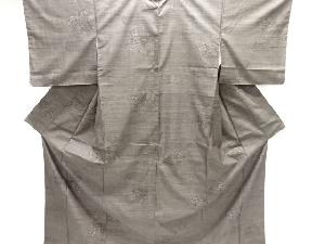 大特価品　地紙に抽象模様織り出し本場泥大島紬着物(7マルキ)